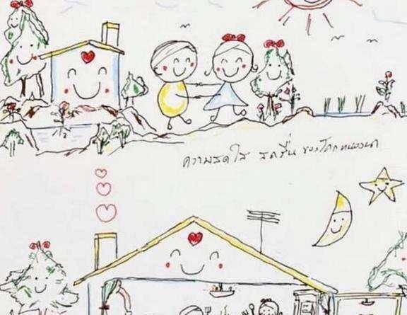 泰国国王擅长画儿童漫画不但给贵妃画过还彩神给父亲画过(图2)